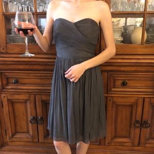 EUC J Crew Arabelle silk chiffon dress